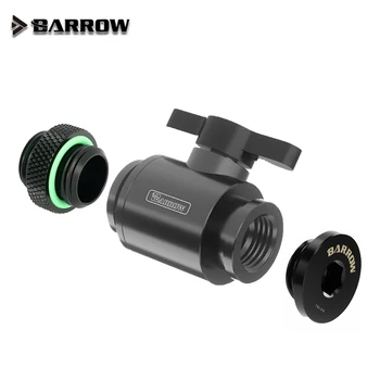 Barrow Ventil za Vodo Switch Kit Stikalo+Plug+Moški Moški Vgradnjo Dvojno Notranjo G1/4 Nit Vodni Hladilnik Priključek TLQFS-V1