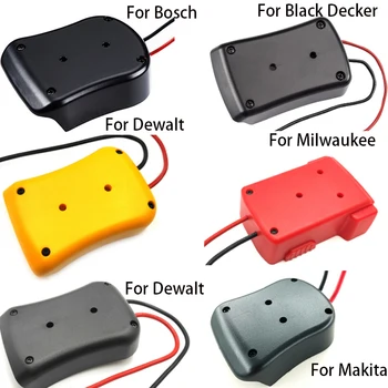 Baterije, Adapterje Za Makita/Bosch/Milwaukee/Dewalt/Black&Decker 18V Napajanja Priključek Tok Dock Nosilec 14 Awg Žice