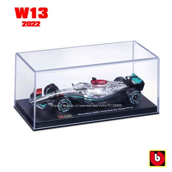 Bburago 1:43 2022 #44 Hamilton F1 Mercedes-AMG W13 #63 George Russell Zlitine Igrača Avto Model Super Formula Die Cast Model