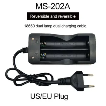 BLUELANS ZDA/EU Plug Dvojne Reže za 18650 Lithiums Adapter za Polnilnik z LED Indikator