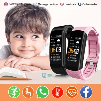 C5 Otroci, Otroci Pametno Gledati Dekleta, Fantje, Šport Smartwatch Srčni utrip Pametna Ura Bluetooth, združljiva Smart-Pazi Za Andriod iOS