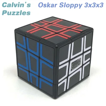 Calvin je Uganke Oskarja Površen 3x3x3 Magic Cube Črna Telesa H-Votlih Nalepke Hitrost Twisty Puzzle Možganov Dražljivke Izobraževalne Igrače