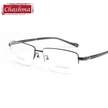 Chashma blagovne Znamke Čistega Titana Eye Glasses Super Kakovost Svetlobe Očala Očala Široko Velika Očala Oversize Okvirjev Moških 150 mm