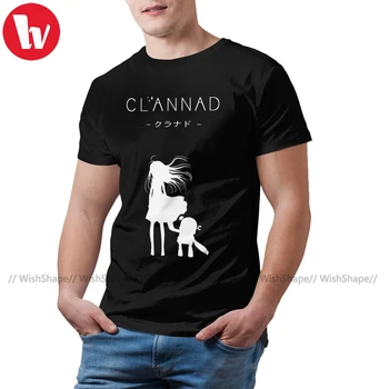 Clannad T Shirt CLANNAD Robot T-Shirt Priložnostne 100 Odstotkov Bombaža Tee Shirt Super Moški Oversize Tshirt