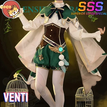 CoCos-SSS Igra Genshin Vpliv Venti cosplay kostum Igre cos Genshin Vpliv cosplay Bog Vetra Venti kostum Z Cosplay Lasuljo