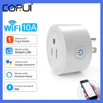 CORUI Tuya 10A NAS Standard WiFi Smart Vtič v Vtičnico APP Remote Control gospodinjski Aparati Deluje Z Alexa Google Domov, Ni Hub Zahtevajo
