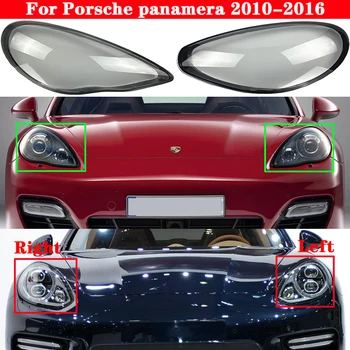 CP Avto Prednji Smerniki Kritje Za Porsche panamera 2010-2016 Žaromet Lampshade Lampcover Glavo Svetilka luči Zajema steklo Objektiv Lupini