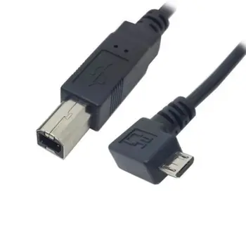 CYDZZihan Podrobnosti o Levo pod Kotom 90 Stopnjo Micro USB OTG za Standard Tip B Tiskalnik, Skener, Trdi Disk