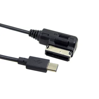 CYSM Medijev V AMI MDI USB-C USB 3.1 Tip C Polnjenje Kabel Za Avto VW AUDI 2014 A4 A6 V5 V7 in za Nov Laptop & Chromebook