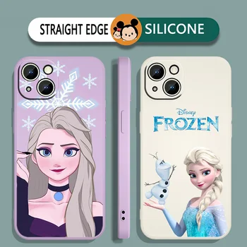 Disney Zamrznjene Primeru Telefon Za iPhone iPhone 14 13 12 11 Pro Max mini XR XS X 8 7 6S 6 Plus Tekoče Vrv Funda Zadnji Pokrovček