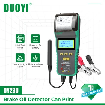 DUOYI DY23D Avto Zavorne Tekočine Tester Za DOT3/ DOT4/ DOT5.1 Zavorne Tekočine merilnik LCD-Zaslon Tiskanje zavorne tekočine olje tester