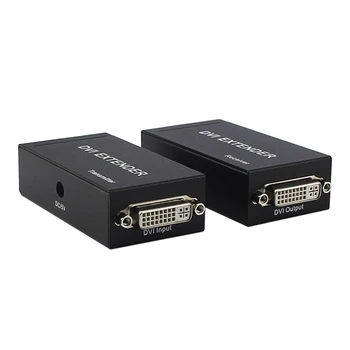DVI Podaljšek Adapter 60m DVI Razširitev Omrežja RJ45 LAN Cat5e/Cat6 Kabel FHD 1080P@60Hz Extender podaljški