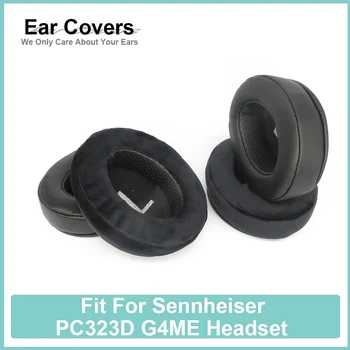 Earpads Za Sennheiser PC323D G4ME Slušalke Slušalke Earcushions Beljakovin Velur Ovčje kože Blazine Pene Blazinice za Ušesa Črna