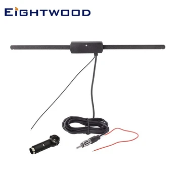 Eightwood 12V DC Aktivno Dopolniti Dipole Antena DIN Priključek za 1,9 m Kabel+DIN ISO Tok Zraka za Avtomobile, Tovornjake, FM Radio