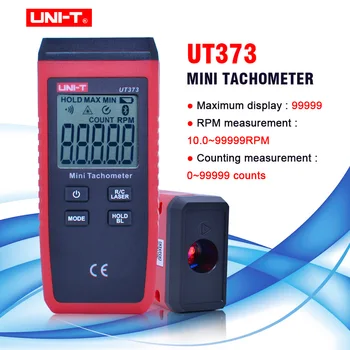 Enota Mini Digitalni Laserski merilnik vrtljajev Digitalni Hitrost Vrtenja UT373 Merjenje Tester za 10,0-9999.9 RPM Speed Test števca prevožene Km/h