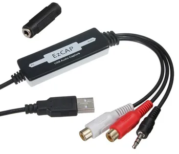 Ezcap216 Vinil Kasete Na CD /USB Avdio Zajem MP3, WMA, WAV, OGG Pretvornik Diktafon Uredi Avdio za MP3 Format PC