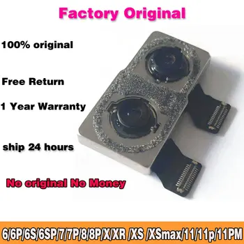 Factory Original za IPhone X 11 Pro Max XR XS Max Kamera Zadaj za IPhone 6 6s 6SP 7 8 Plus Glavni Nazaj Modula Kamere Flex Kabel