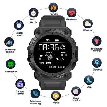 FD68S Nove Pametne ročne Ure Moške, Ženske Bluetooth Smartwatch Dotik Pametna Zapestnica Fitnes Zapestnica Povezan Ure za IOS Android