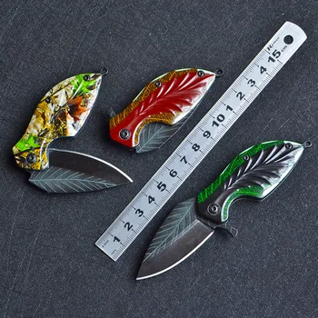 Folding Nož iz Nerjavečega Jekla Rezilo Mini Prikrivanje, Skrite za Ženske Obrambo Opreme na Prostem Lov Preživetje