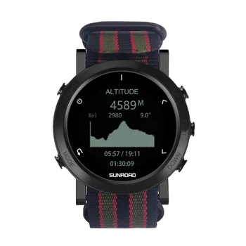 GPS Plavati Gledam Šport na Prostem Vzpon Tabor 50m Nepremočljiva Za Moške Fitnes Tracker Kompas, Višinomer, Barometer