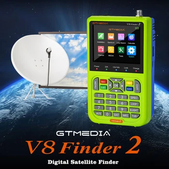 GTMEDIA V8 Finder 2 Pro Meter Satelitov Finder DVB-S2X/S2/S H. 264/H. 265 Prenosni 3,5-Palčni Highing Opredelitev LCD Zaslon
