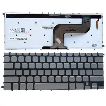 GZEELE NAS NOVO Tipkovnico za Dell Inspiron 7437 N7437 14 7000 P42G NAS Laptop Osvetlitev Tipkovnice angleški postavitev srebrne barve