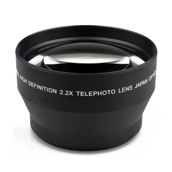 High Definition Telefoto Objektiv 67 mm 2.2 X Opitical Stekla -ele Objektiv za DSLR Fotoaparate Blizu, Streljanje