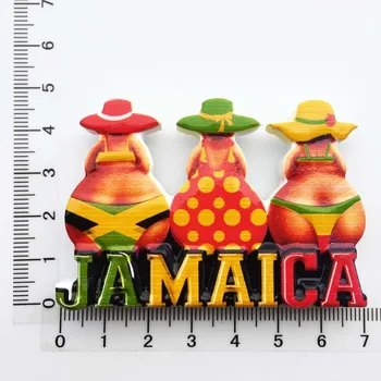 Jamajka Ustvarjalne Potovanja, Trgovina S Spominki, Risanka Bikini Ocean Veter Hladilnik Magnetne Nalepke