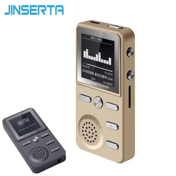 JINSERTA Kovinski 8GB MP3 Predvajalnik brez Izgub HI-fi MP3 Šport, Glasba Večfunkcijsko FM Ura Diktafon Glasno Stereo Igralci z USB Kablom