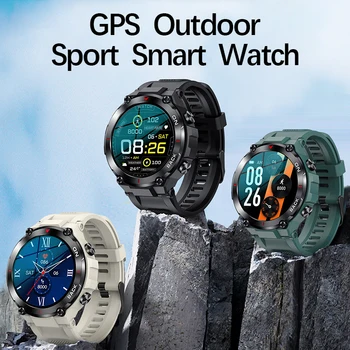 K37 Pametno Gledati GPS na Prostem Šport Fitnes Zapestnica Super Dolgo Pripravljenosti ročno uro Spremljanje Zdravja Tracker Nepremočljiva Smartwatch