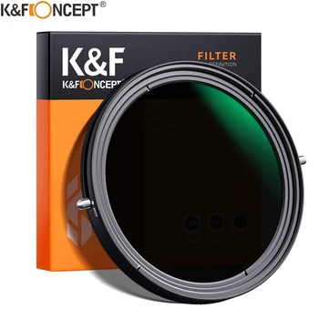 K&F Koncept 2v1 Zatemnitev Variabilni ND Filter+CPL Krožne Polarizirajočega Filter 67 mm 72 mm 77mm 82mm ND2, da ND32 za Objektiv Kamere Filter