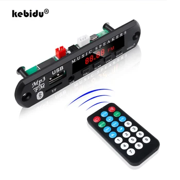 kebidu 9V-12V MP3, WMA Dekoder Odbor Audio Modul USB TF Radio Bluetooth5.0 Brezžični Glasbeni Avto MP3 Player Z Daljinskim upravljalnikom