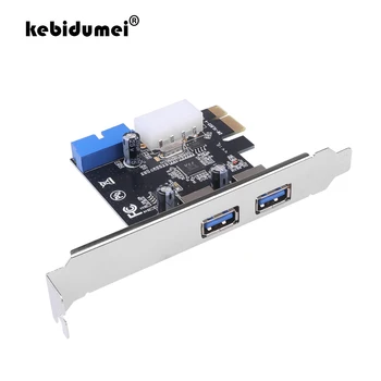 kebidumei Visoke Kakovosti USB 3.0 PCI-E Širitev Sim Adapter za Zunanji 2 Vrata USB3.0 Hub Notranji 20pin Connecter PCI-E Card