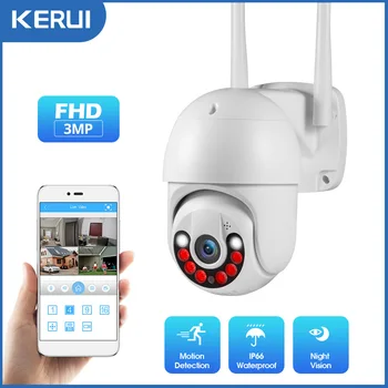 KERUI 3MP Notranja Zunanja Full HD Varnosti WIFI IP Kamera Tekmo Za 8CH Brezžična MINI NVR Sistem Gostitelja
