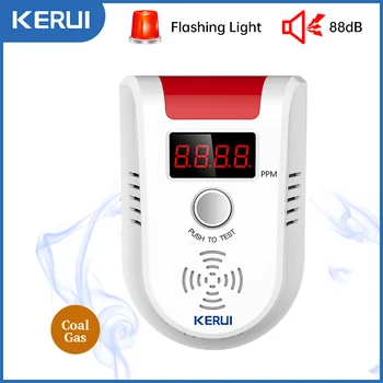KERUI GD13 UNP PLIN Detektor Alarm Brezžični Digitalni LED Zaslon Naravnih Puščanje Detektor Gorljivih Plinov Za Dom Alarmni Sistem
