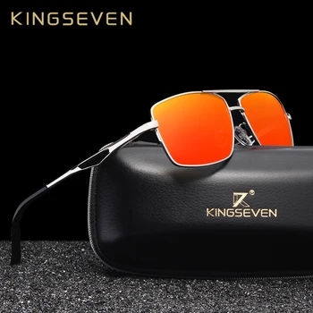KINGSEVEN 2021 blagovne Znamke Oblikovalec Polarizirana sončna Očala Za Vožnjo Moških Oculos Kvadratnih sončna Očala Za Moške Mode Potovanja Očala