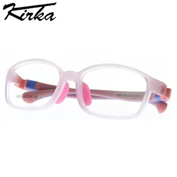 Kirka TR90 Otrok Očala Okvirji Fleksibilni Kvadratni Fantje Dekleta Optični Recept Očala Okvir Kratkovidnost Otrok Očala Frame9005