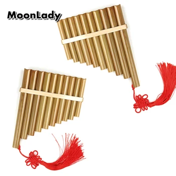 Kitajska Tradicionalna Glasbila, 10 Cevi Pan Flavta Tipko C, Visoke Kakovosti Pan Cevi Pihalni Instrument Bambusa Pan flavta