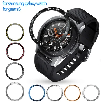 Kovinski Okvir za Samsung Galaxy Watch4 Klasičnih 46mm 42mm Prestavi S3 Meje Smartwatch Kritje Lepilo Primeru Odbijača Obroč Dodatki