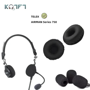 KQTFT 1 Sklop Zamenjava EarPads za TELEKS AIRMAN Series 750 Letalske Slušalke EarPads Earmuff Kritje Blazine Skodelice