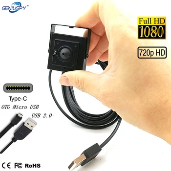 Kvadratni 34*34 mm CMOS OV2710 HD Micro USB Kamera Visoko Hitrost sličic 1080P 720P Tip-C USB 2.0 Kamera Za Android ATM Pralni Prenosniki