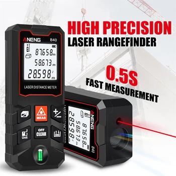 Lasersko Ravnilo Daljinomeri LCD Zaslon Digitalna Distance Meter Merilnik Range Finder Natančen Merilni Instrument