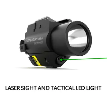 Laserspeed Aluminija Pištolo Svetilka De Armas Defesa Mira Laser Zelena Pika Laser Pogled za Glock