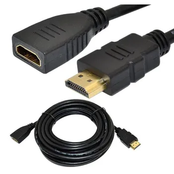 LBSC 16 ft 5m premium HD 1.4 V moški-ženski kabel podaljšek vodi pozlačeni 1080P