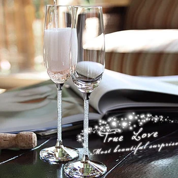 Lead-free Kristalni kozarec Kelih pokal kozarcev za šampanjec Skodelice Transparentno steklo s Pitno Doma Stemware Bar Hotel Drinkware