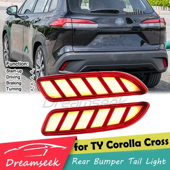 LED Reflektor Zadnji Odbijač Rep Luč za Toyota Corolla Križ 2021 2022 Vožnje Zavorno Svetilko z Dinamično Vključite Signal Rdeče Leče