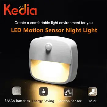 LED Senzor Gibanja Ponoči Lahka Baterija Upravlja Brezžični Stenske Svetilke Kuhinji Luč Za Koridor Omari, Kabinet, Spalnica Dekoracijo