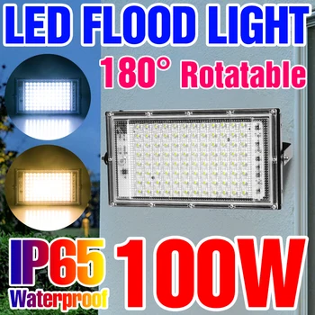LED Žaromet IP65 Vodotesen Reflektor Reflektor Stenske Svetilke 50 W 100W Zunanja Razsvetljava AC220-240V Vrt Zunanjost Spot Luči
