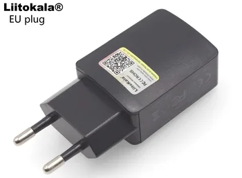 Liitokala 1A 2A USB Prenosni EU Plug Lii100 Lii202 Lii402 Polnilnik Universal Plug