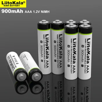 LiitoKala AAA, 1,2 v 900mAh NI-MH Baterije 1,2 V Baterij za ponovno Polnjenje za Svetilko, Igrače,Daljinsko upravljanje elektronska ura, miško